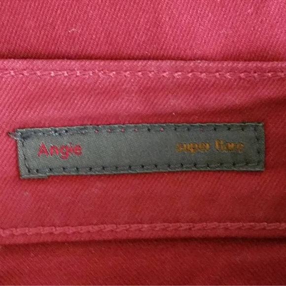 Citizens Of Humanity Angie Super Flare Bell Bottom Jeans In Crimson - Picture 9 of 10